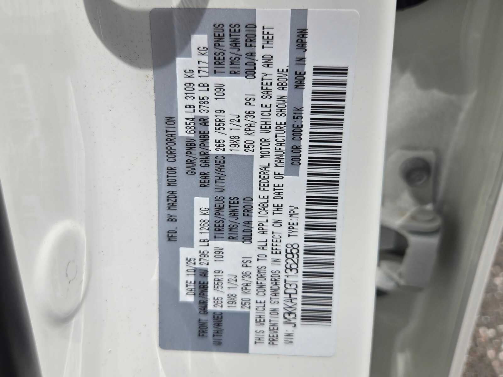 2026 Mazda Mazda CX-90 3.3 Turbo Select