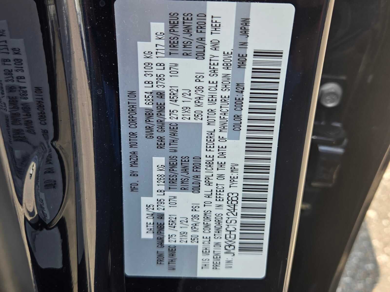 2025 Mazda Mazda CX-90 3.3 Turbo S Premium Plus Package