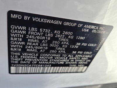 2026 Volkswagen Atlas 2.0T SE