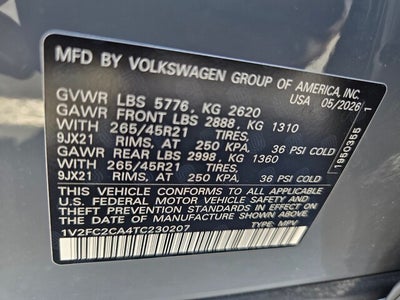 2026 Volkswagen Atlas Cross Sport 2.0T SEL Premium R-Line