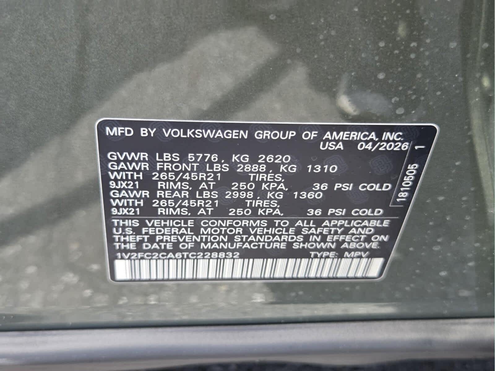 2026 Volkswagen Atlas Cross Sport 2.0T SEL Premium R-Line