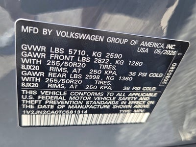 2026 Volkswagen Atlas 2.0T SE w/Technology