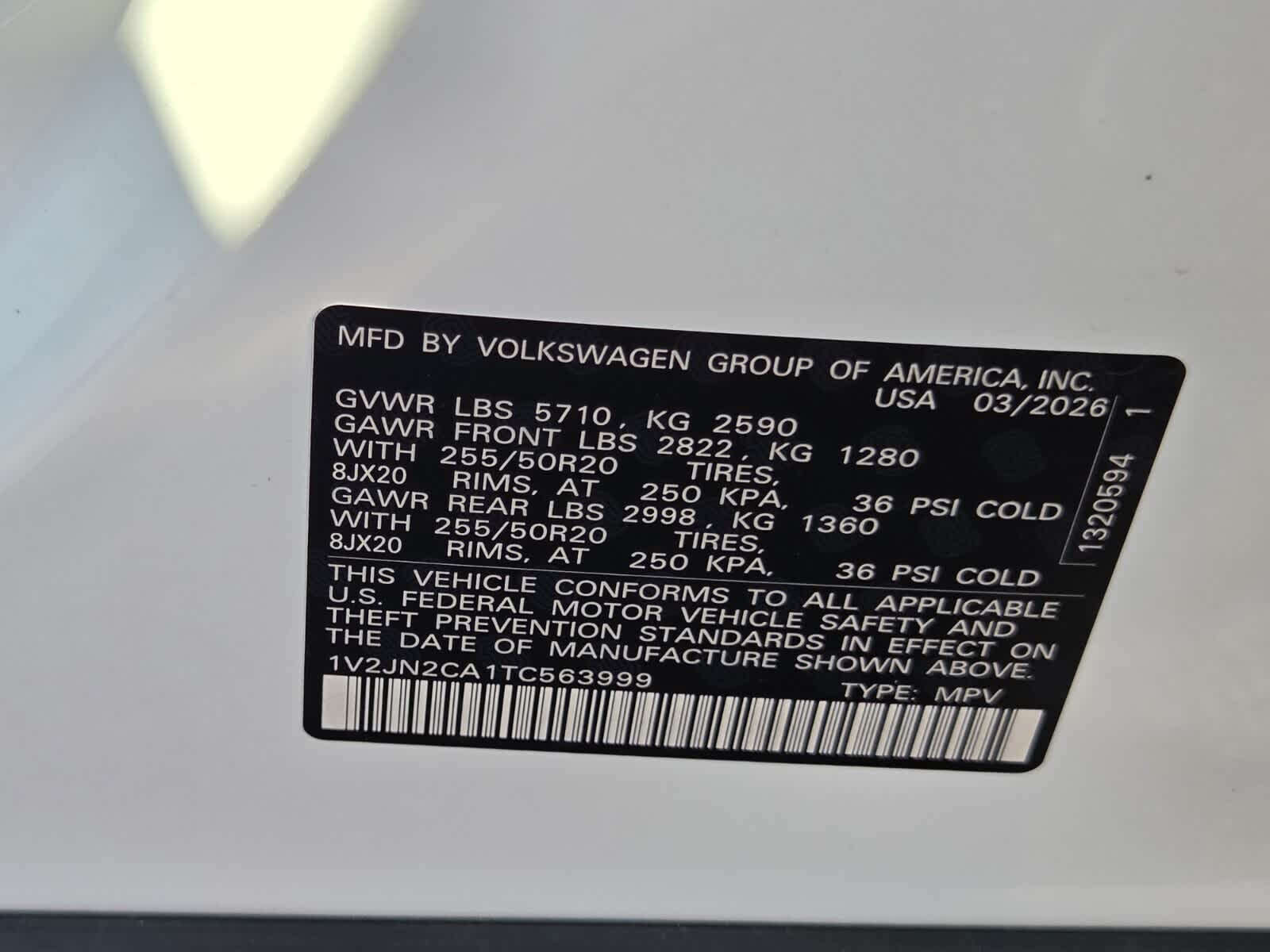 2026 Volkswagen Atlas 2.0T SE w/Technology