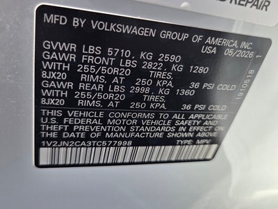 2026 Volkswagen Atlas 2.0T SE w/Technology
