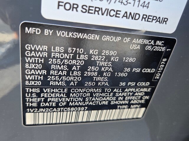 2026 Volkswagen Atlas 2.0T SE w/Technology