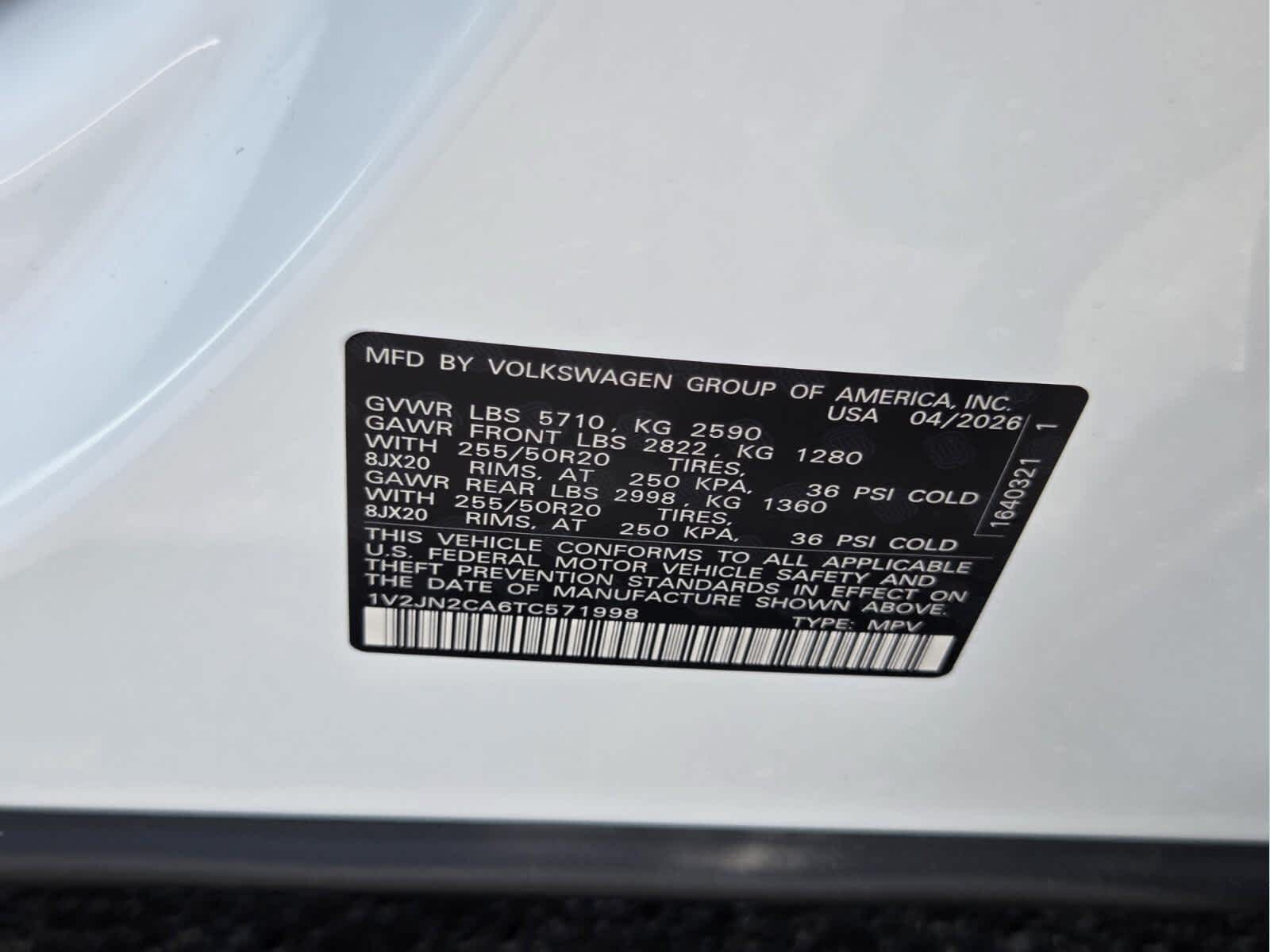 2026 Volkswagen Atlas 2.0T SE w/Technology