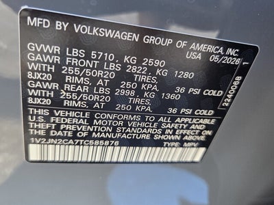 2026 Volkswagen Atlas 2.0T SE w/Technology