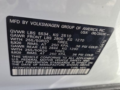 2026 Volkswagen Atlas Cross Sport 2.0T SE w/Technology