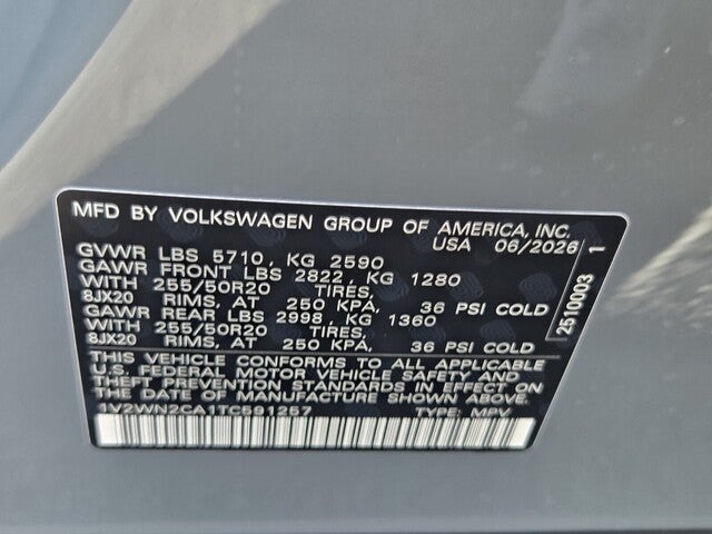 2026 Volkswagen Atlas 2.0T SE w/Technology
