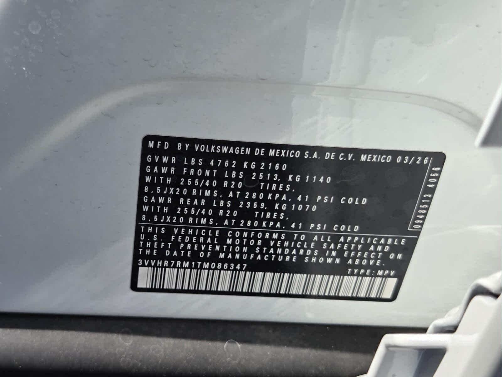 2026 Volkswagen Tiguan SE R-Line Black