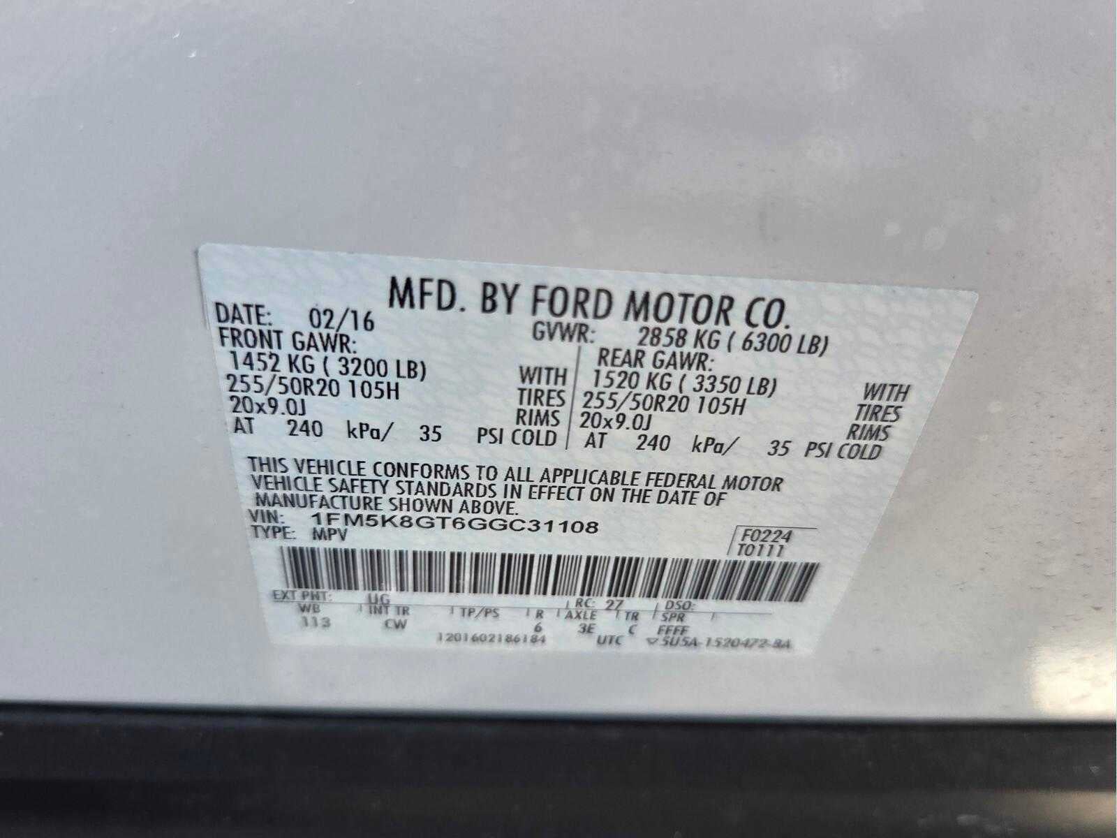 2016 Ford Explorer Sport