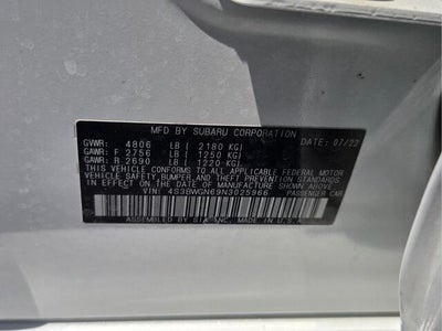 2022 Subaru Legacy Limited XT