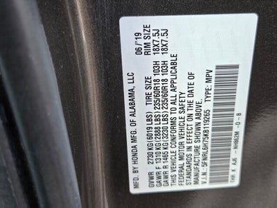 2019 Honda Odyssey EX-L w/Navi/RES