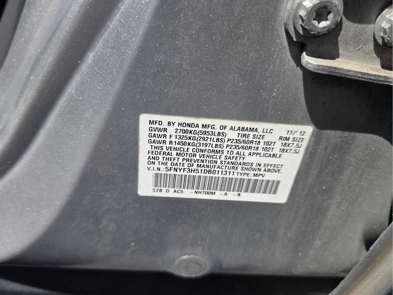 2013 Honda Pilot EX-L