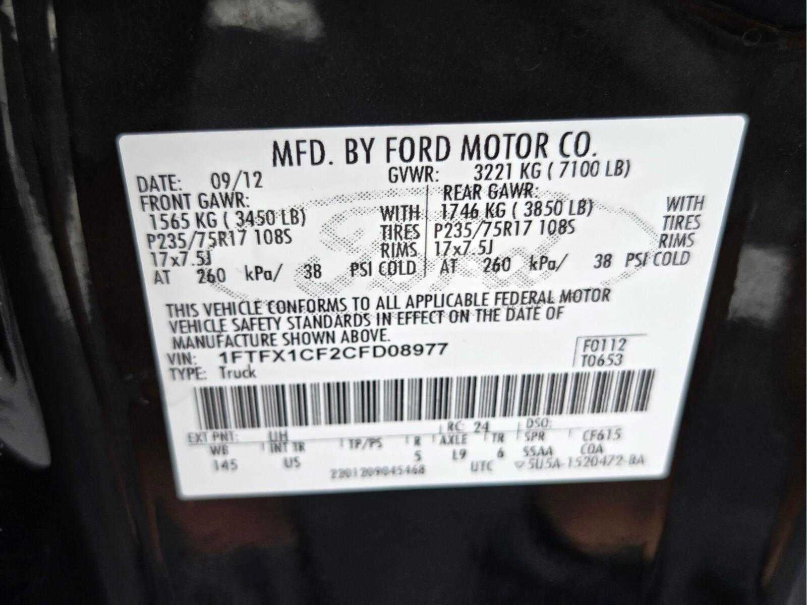 2012 Ford F-150 XLT