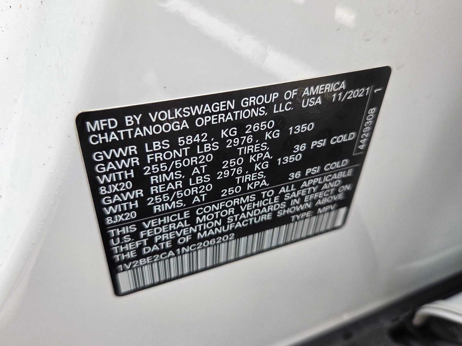 2022 Volkswagen Atlas Cross Sport 3.6L V6 SEL