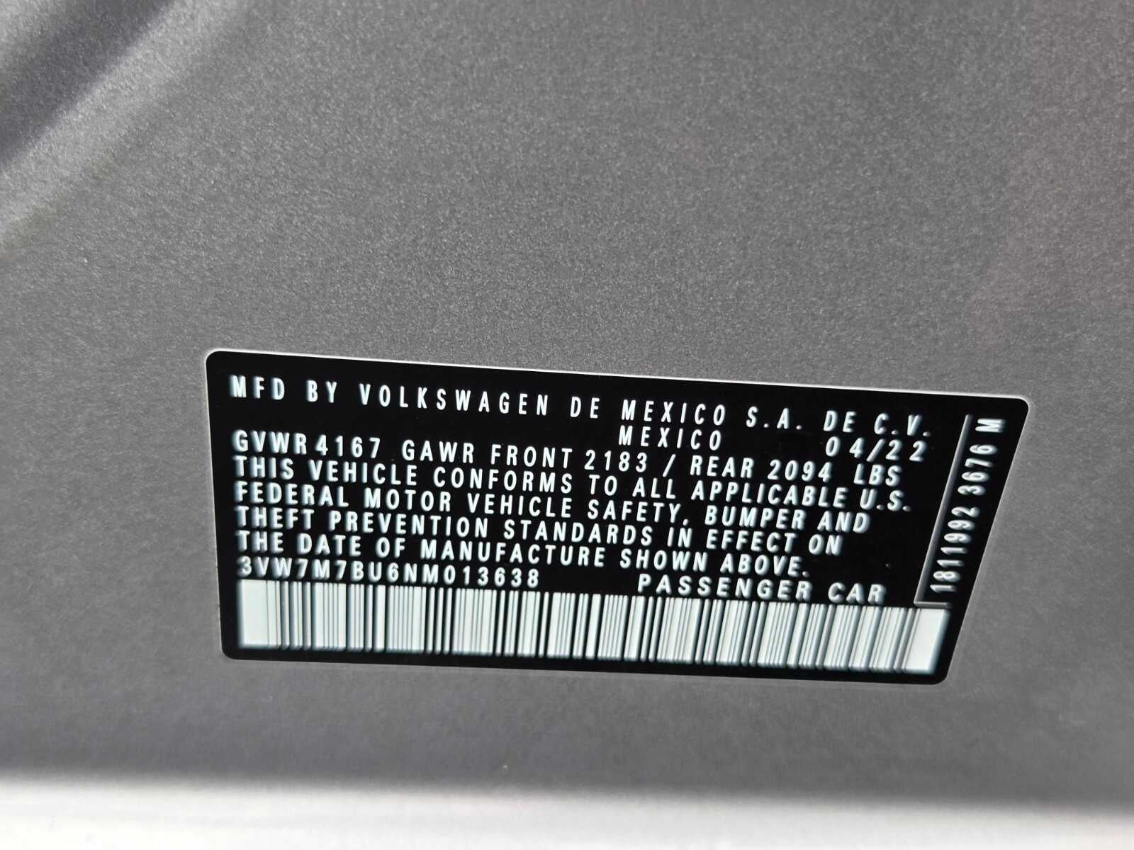 2022 Volkswagen Jetta SE