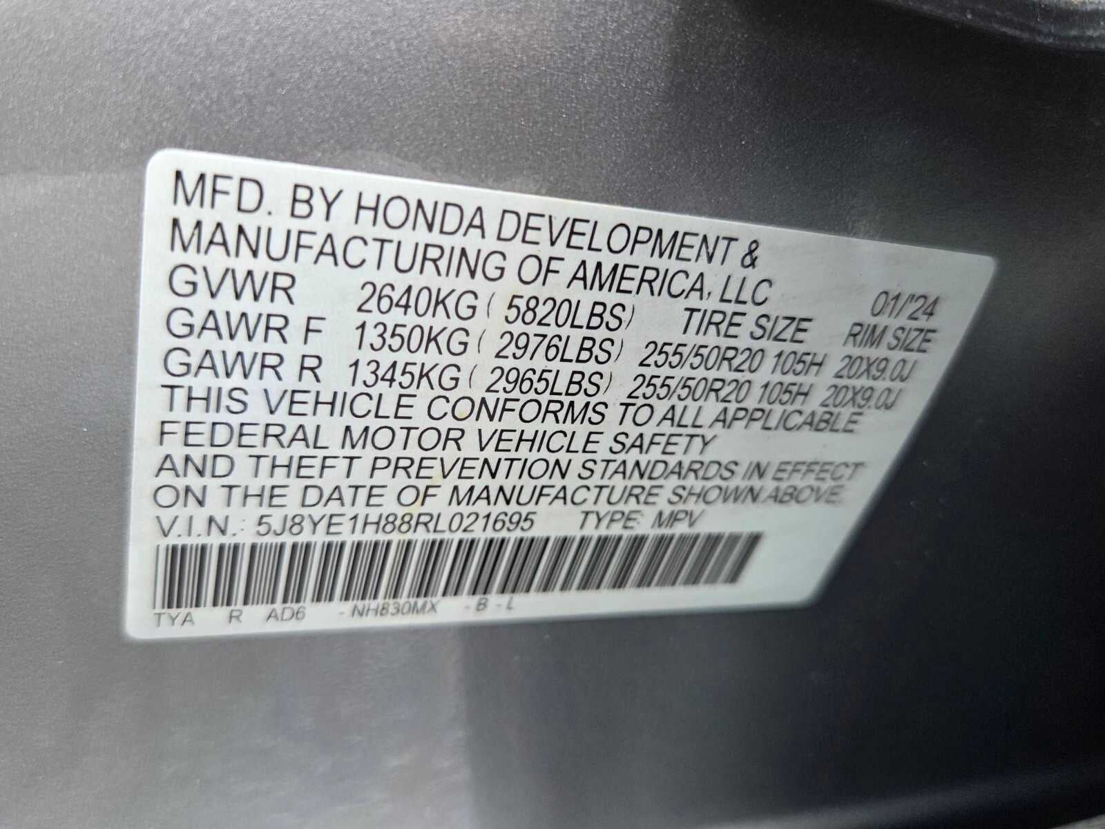 2024 Acura MDX w/Advance Package
