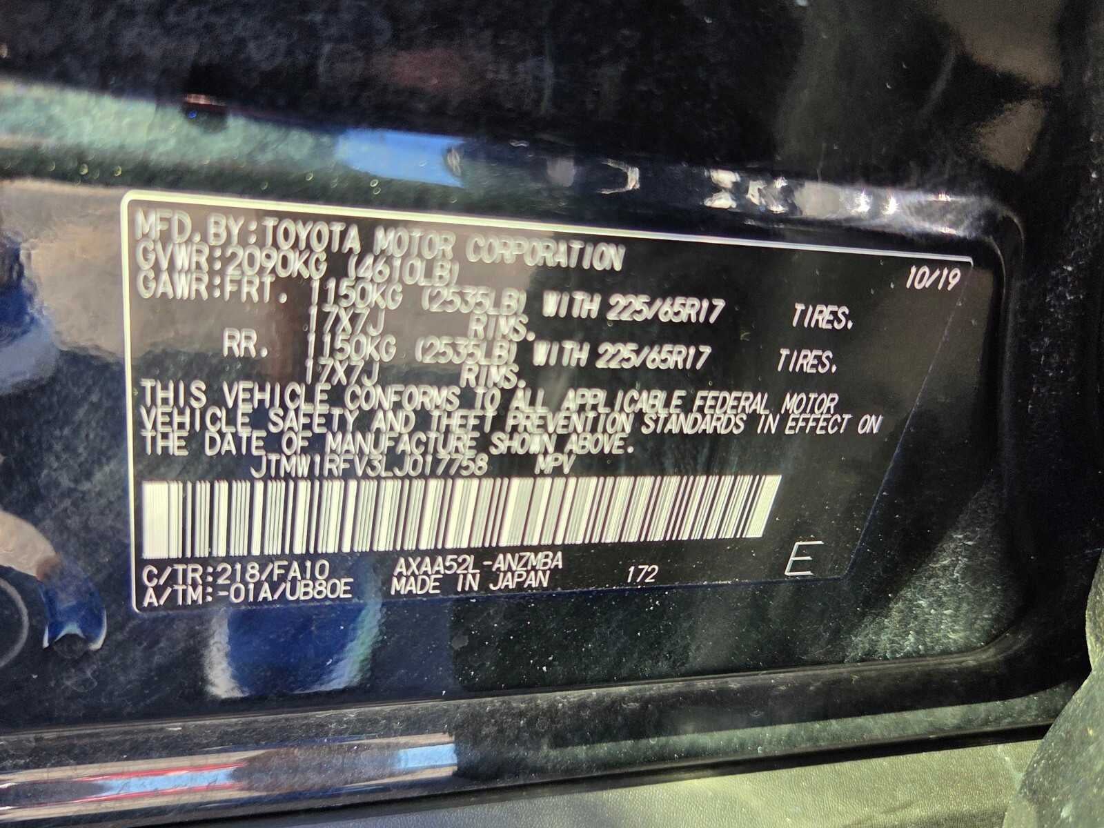 2020 Toyota RAV4 XLE