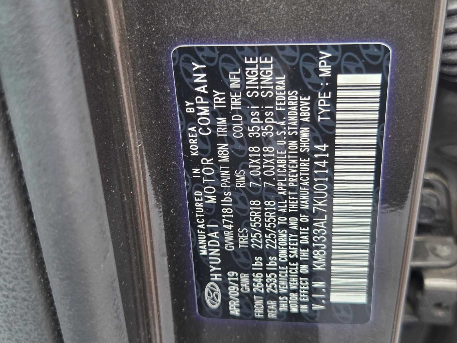 2019 Hyundai Tucson Ultimate