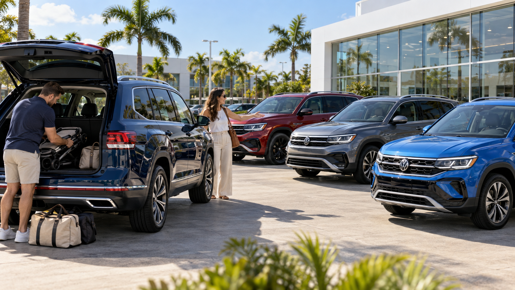 Volkswagen SUV Comparison Taos Tiguan Atlas and Cross Sport