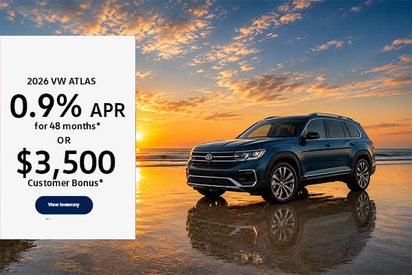 2026 VW Atlas beach sunset